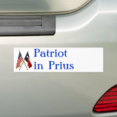 Patriot in Prius Autoaufkleber (Auf Auto)