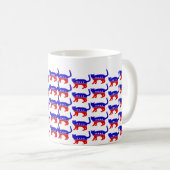 Patriot-Katzen-Tasse Kaffeetasse (VorderseiteRechts)