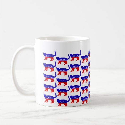 Patriot-Katzen-Tasse Kaffeetasse (Links)