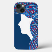 Patriot Lady iPhone Case (Rückseite)