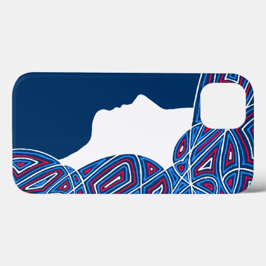 Patriot Lady iPhone Case (Rückseite (Horizontal))