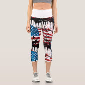 Patriot-Leggings Capri Leggings (Vorderseite)
