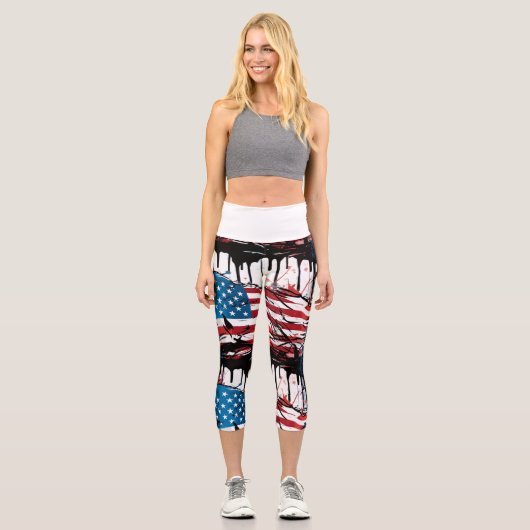 Patriot-Leggings Capri Leggings (Vorderseite)