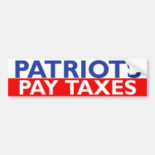 Patriot-Lohn-Steuern Autoaufkleber