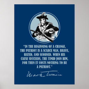Patriot - Mark Twain Poster
