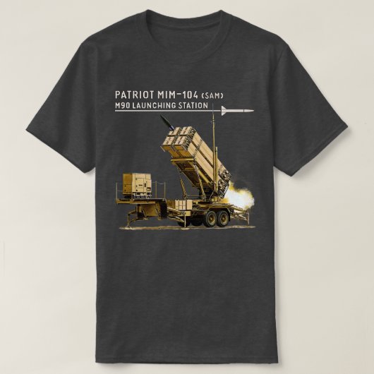 Patriot MIM104 Oberfläche für Flugkörper T-Shirt (Design vorne)