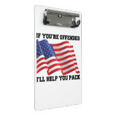 Patriot Mini Klemmbrett (Schrägansicht)