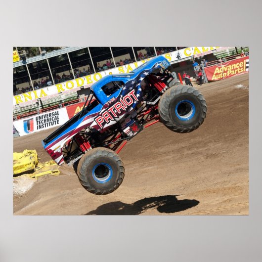 Patriot Monster Truck Print Poster (Vorne)
