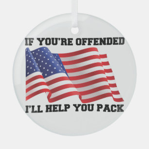 Patriot Ornament Aus Glas