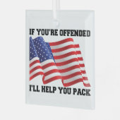 Patriot Ornament Aus Glas (Vorderseite links)