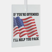 Patriot Ornament Aus Glas (Vorderseite Rechts)