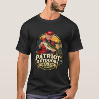 Patriot Outdoors Reel Big Fishing Grafik T-Shirt