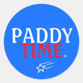 Patriot Paddy Runder Aufkleber (Vorderseite)