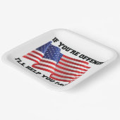Patriot Pappteller (Gewinkelt)