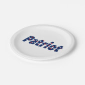 Patriot Pappteller (Schrägansicht)