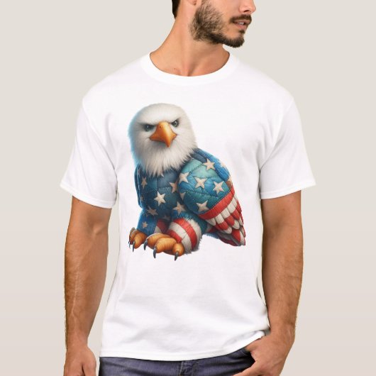 Patriot Patchwork Art T-Shirt (Vorderseite)