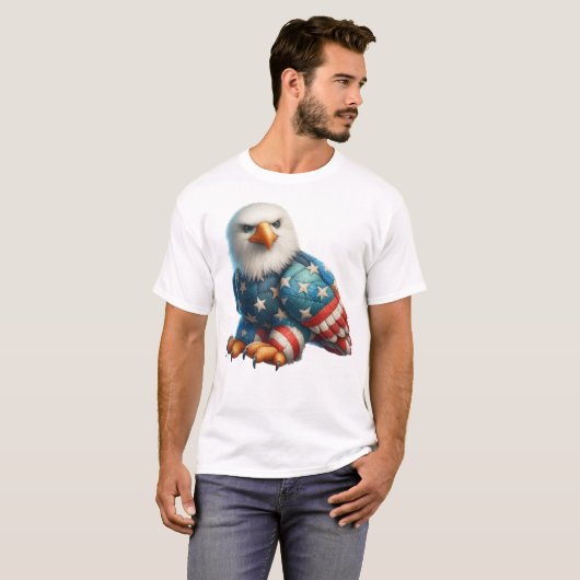Patriot Patchwork Art T-Shirt (Vorne ganz)