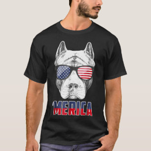 Patriot Pit Bull Merica für Frauen Männer T-Shirt
