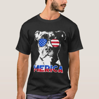 Patriot Pitbull Merica Tee Shirt