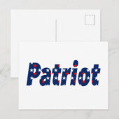 Patriot Postkarte (Vorne/Hinten)
