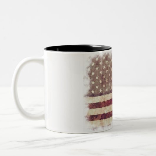 Patriot Präsident Abraham Lincoln Zweifarbige Tasse (Links)
