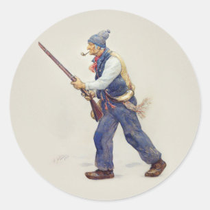Patriot Quebec Aufstand 1837-1838 Henri Julien Runder Aufkleber