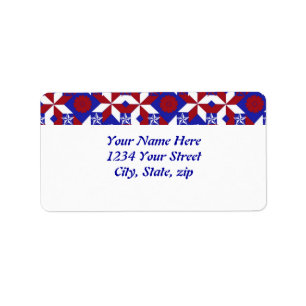 Patriot-Quilt-Brauch Adressaufkleber