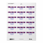 Patriot Quilt custom Adressaufkleber (Vorne)