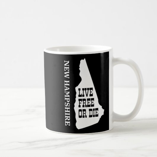 Patriot Quote New Hampshire Motto Souvenir State P Kaffeetasse (Rechts)