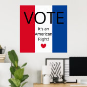 Patriot Red, White, and Blue: Poster (Heimbüro)