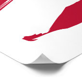 Patriot Red White & Blue Custom Campaign Poster (Ecke)