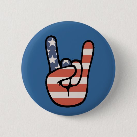 Patriot Rock Hand Button (Vorderseite)