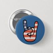 Patriot Rock Hand Button (Vorne & Hinten)