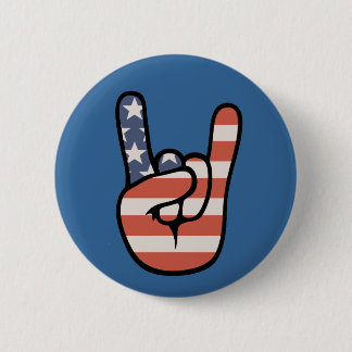 Patriot Rock Hand Button