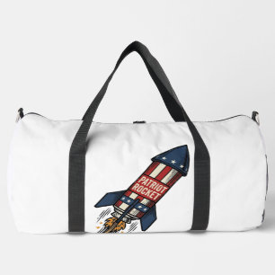 Patriot Rocket 4. Juli Vintage Feuerwerk Design Duffle Bag