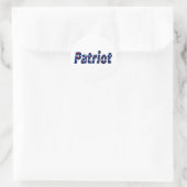 Patriot Runder Aufkleber (Tasche)