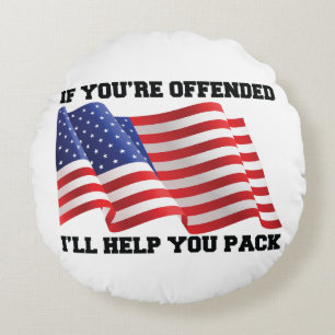 Patriot Rundes Kissen