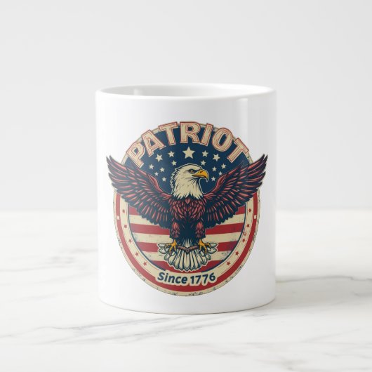 Patriot Seit 1776 Jumbo-Tasse (Vorderseite)