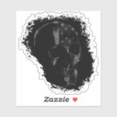PATRIOT SKULL Black Gray Aufkleber (Blatt)