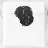 PATRIOT SKULL Black Gray Runder Aufkleber (Tasche)