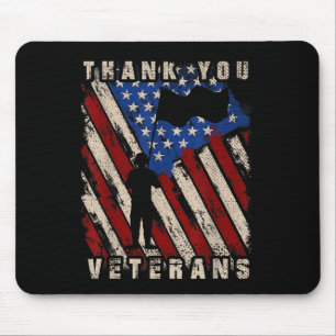 Patriot Soldier Veterans Flag Me Mousepad