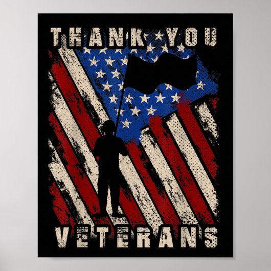 Patriot Soldier Veterans Flag Me Poster (Vorne)