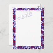 Patriot Stars VOTE Postkarte (Vorne/Hinten)