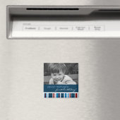 Patriot Stripe Birthday Foto Magnet (In Situ (Geschirrspüler))