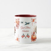 Patriot Turkey Erntedank Tasse (Zentrum)