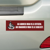 Patriot - Unbewaffneter Mann Autoaufkleber (Auf Auto)