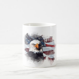 *~* Patriot USA Eagle American Flag Kaffeetasse