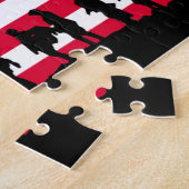 Patriot USA Soldiers Fahnenmotiv Puzzle (Seite)