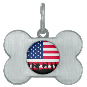 Patriot USA Soldiers Fahnenmotiv Tiermarke