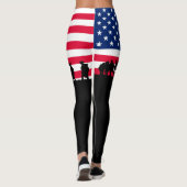 Patriot USA Soldiers flag Leggings (Rückseite)